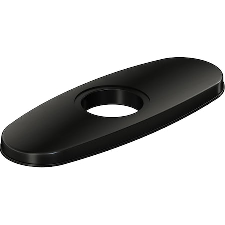 Elkay 3-Hole Bar Faucet Deck Plate/Escutcheon Black Stainless BK LK135BK